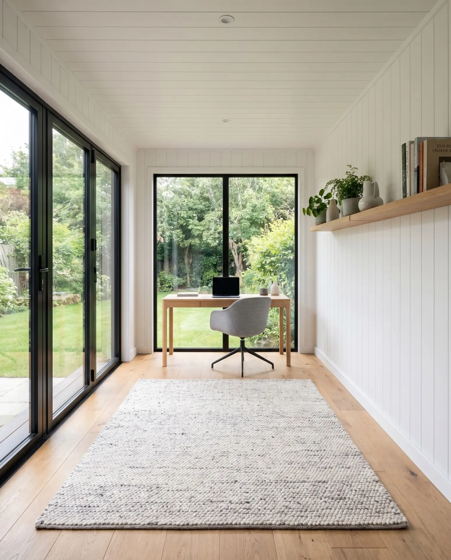 Garden office: warm, quiet & glazed