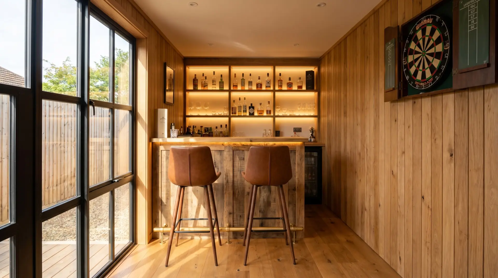 Bar & Man Cave: Your own bar at the bottom of the garden, open when you say so.